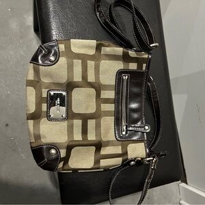 Vintage Nine West Brown and Tan Purse